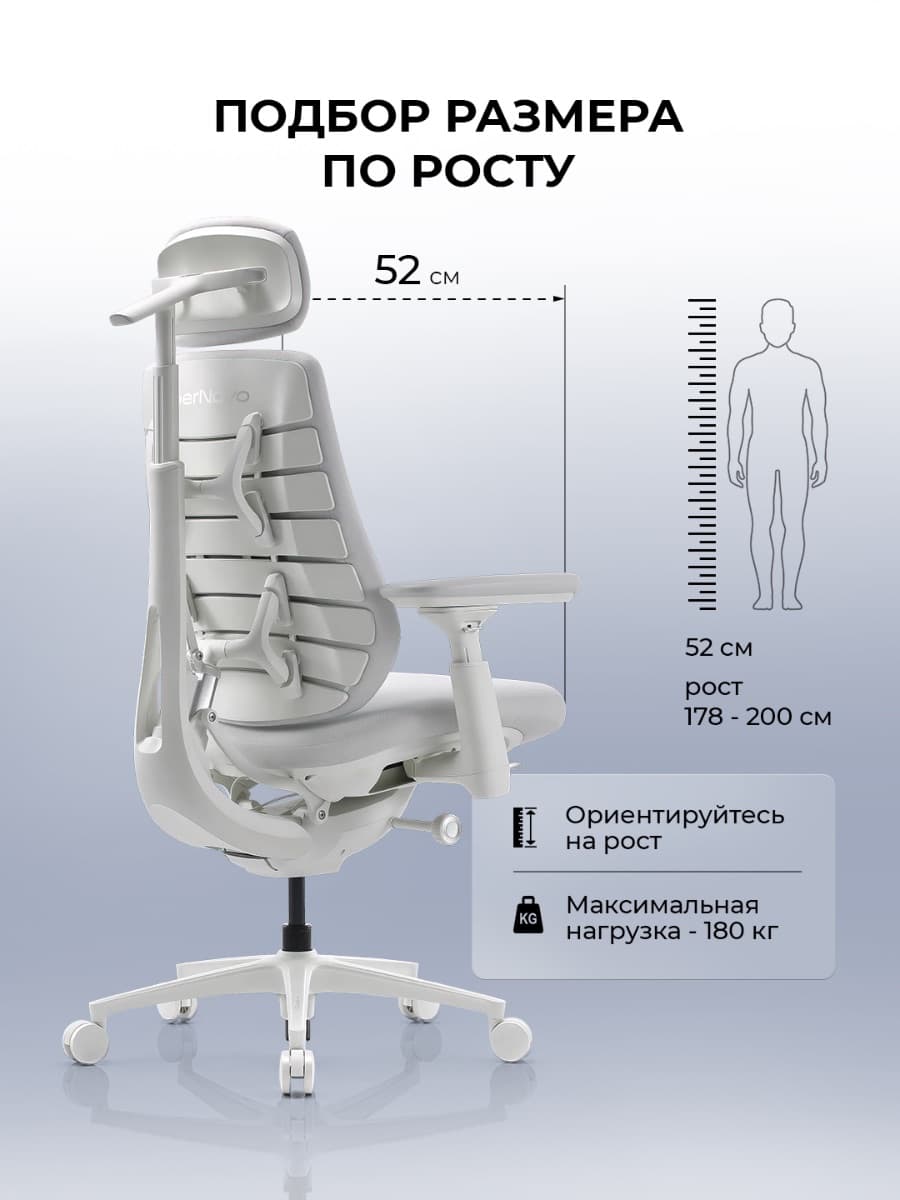 Офисное кресло LiberNovo Maxis Airflow (Glacier)