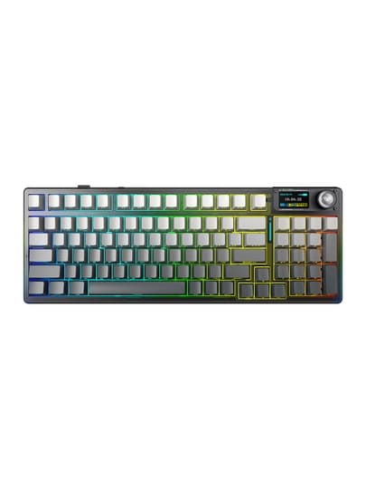 Клавиатура AULA F98 Pro V3, механическая, беспроводная, RGB-подсветка, экран, крутилка