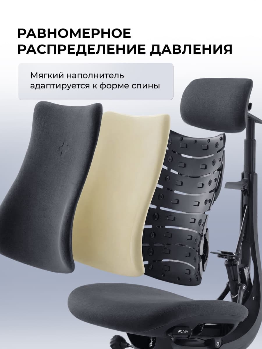 Офисное кресло LiberNovo Maxis Manual (Graphite)