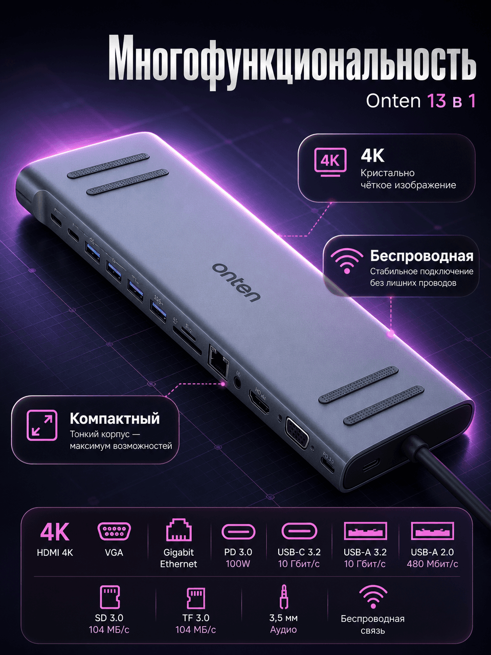 Док станци 13в1